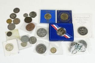 Collection of Coins including 1897 Silver Crown