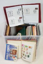 A large collection of British and world stamps contained within over ten albums together with