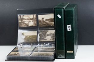 A large collection of mainly early 20th century postcards, to include a large selection of real