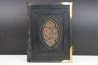 An antique late 19th / early 20th century illustrated Holy Bible.