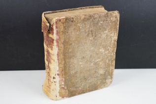 An antique Dutch to French dictionary, dated 1739.