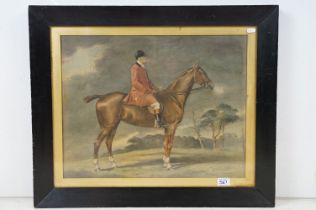 G A Fothergill - Early 20th century hand coloured print of equestrian interest depicting a gentleman