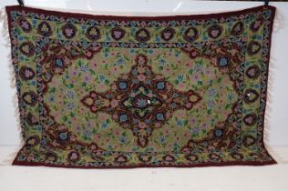 Kashmiri Hand Stitch Wool Chain, 175cm x 118cm