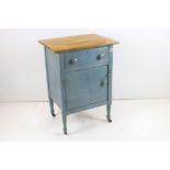 Victorian Painted Pine Washstand with drawer, 57cm wide x 41cm deep x 81cm high