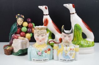 Collection of ceramics to include Royal Doulton Old Balloon Seller HN1315, a pair of Royal