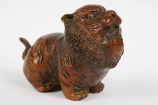 An ornamental Chinese bronze tiger, stands approx 4cm in height.