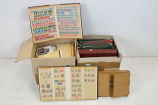 A collection of european stamps within albums together with a collection of first day covers,