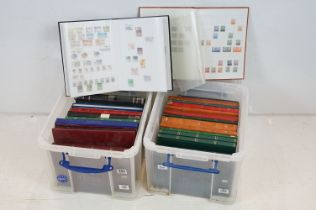 A large collection of British and World stamps contained within over twenty five albums.