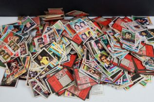 A collection of mainly 1970's Topps Chewing Gum football cards.