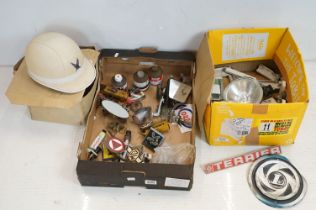 Collection of assorted mid 20th Century car / automobile related items to include MG, National Trust