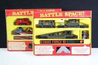 Two boxed Triang Hornby OO gauge Battle Space sets to include RS16 Strike Force 10 and RS17 The