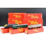 Nine boxed Triang OO gauge locomotives & motor cars to include R156 SR Suburban Motor Coach, R55