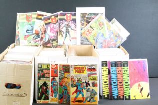 Large collection of comics featuring DC, Dark Horse, Eclipse, Image, etc to include Miracleman,