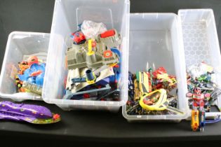 Collection of 1990s action figures, vehicles and play sets, mainly TV related to to include Hasbro