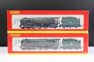 Two boxed Hornby Super Detail OO gauge locomotives to include R2180 BR 4-6-2 Britannia Class 7MT