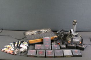 Retro Gaming - Atari Video Computer System console plus 10 x game cartridges (Superman, Street