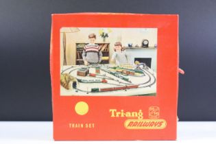 Boxed Triang OO gauge RPC Train Set, complete with locomotive, 2 x coaches and track
