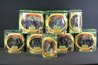 Collection of eight boxed Toy Biz The Lord Of The Rings The Fellowship Of The Ring figure sets to