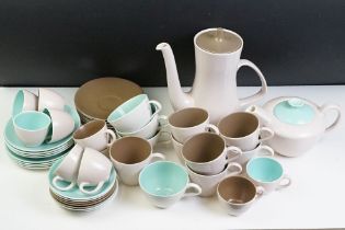 Collection of Poole pottery tea wares to include an ice green and seagull set including eight