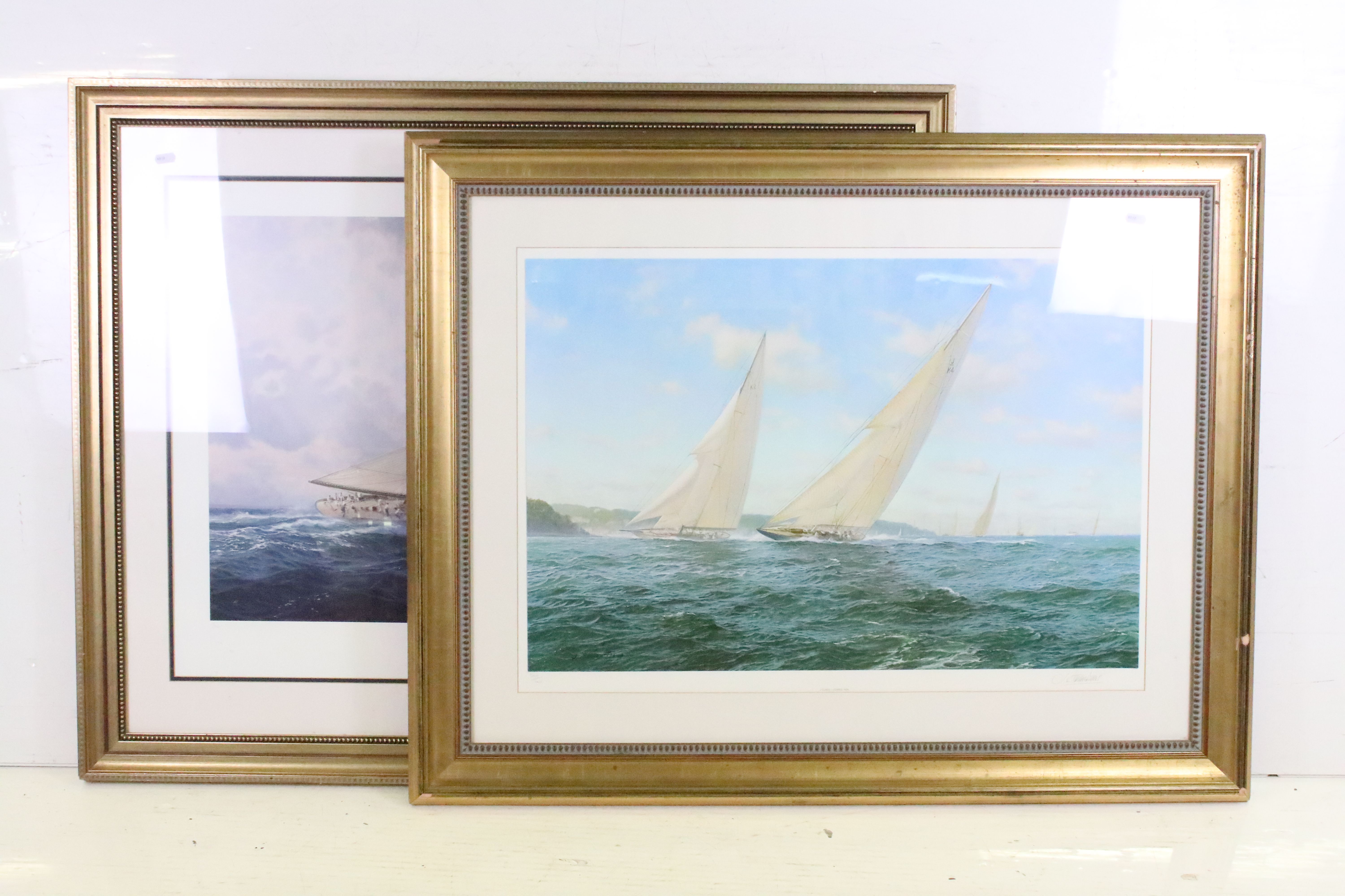 John Steven Dews (b. 1949), sailing boat at sea, limited edition print number 17/350, signed lower