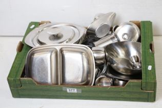 Collection of stainless steel tableware, to include Old Hall, Chichester & Danish examples,