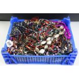 A large collection of mainly contemporary costume jewellery to include a large quantity of beaded