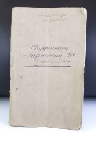 Chippenham Improvement Act 1834, 4 Will IV Sess, inscribed Jacob Phillips, Chippenham, an ACT for