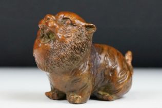 An ornamental Chinese bronze tiger, stands approx 4cm in height.