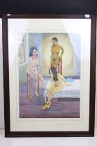 Hilary Geoghegan, triple portrait of Judith, watercolour, signed lower right and dated ' Sept -