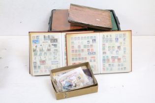 Collection of stamps to include 19th Century Victorian examples, six penny red, two penny lilac etc,