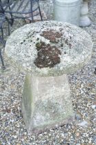 Stone staddle stone, approx 85cm high