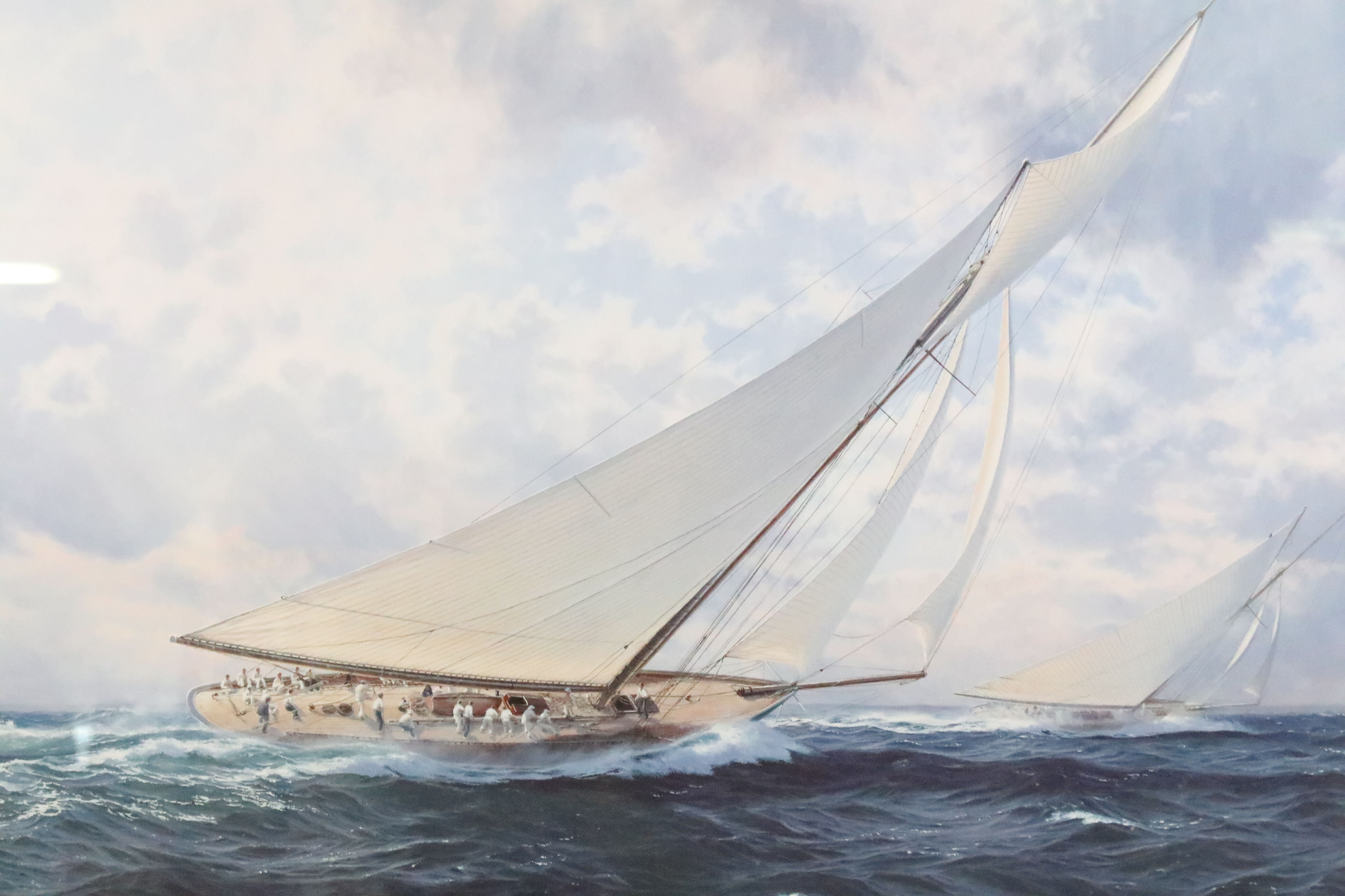 John Steven Dews (b. 1949), sailing boat at sea, limited edition print number 17/350, signed lower - Image 7 of 9