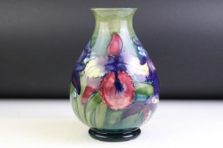 Early 20th Century William Moorcroft pottery vase, of baluster form, decorated with frilled &