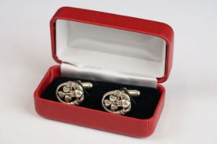 Pair of Silber Claddage Cufflinks, cased