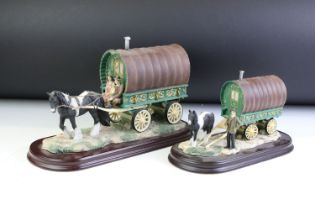 Five boxed The Leonardo Collection models to include The Travellers, 3 x Traveller's Rest and Rag