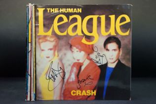 Vinyl / Autograph - 7 signed Human League albums and one signed 12” single, some are signed by 3