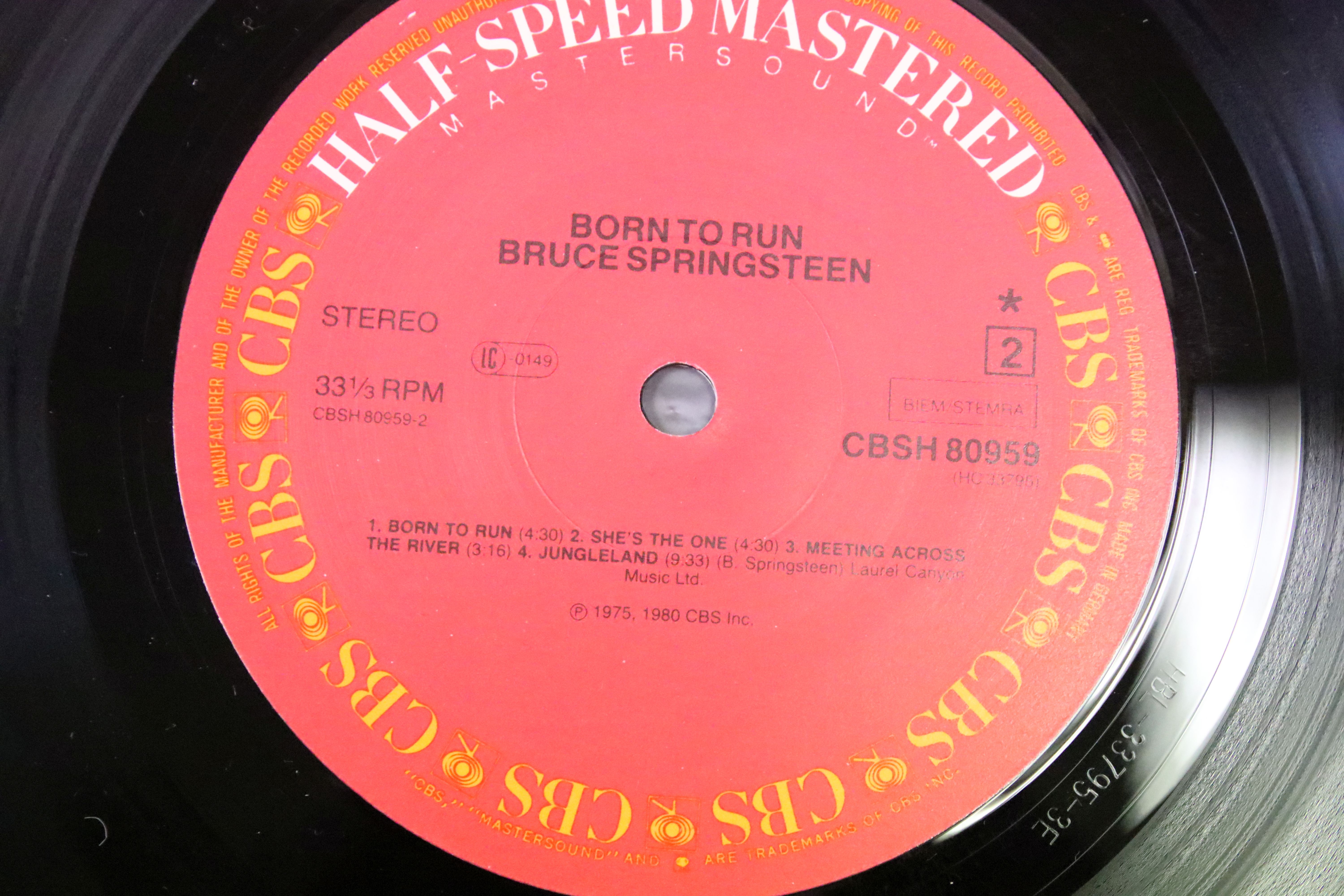Vinyl / Autograph - 2 Bruce Springsteen Half Speed Mastered albums to include: Born To Run (CBS - Image 6 of 9