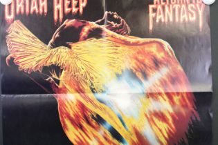 Memorabilia - Original 1975 Uriah Heep Return To Fantasy promo poster. W58.5cm x H58.5cm