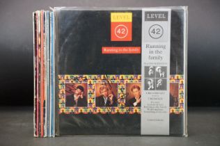 Vinyl / Autograph - 12 signed 1980s Pop / Rock albums and 12”s, to include: Level 42 (promo copy 12"