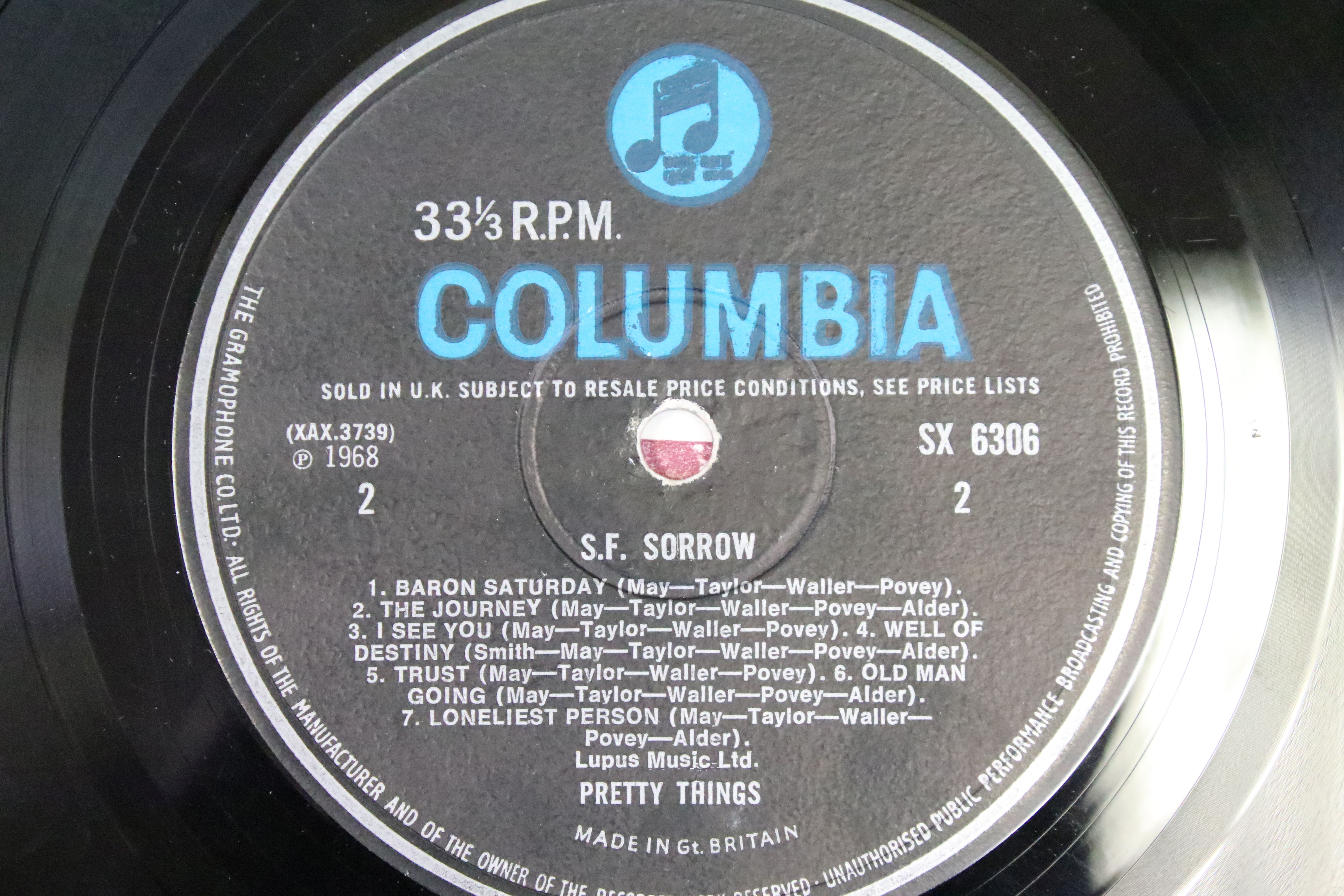 Vinyl - Pretty Things - S. F. Sorrow. Original UK 1st mono pressing with blue / black textured - Image 6 of 7