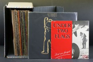 Vinyl - 28 Rock & Pop LPs, 8 12" and 1 10" to include T-Rex, David Bowie x 2, Neil Young x 3,