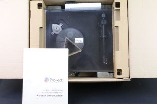 Stereo equipment - Pro-Ject Debut Carbon turntable. Unused in original packaging.