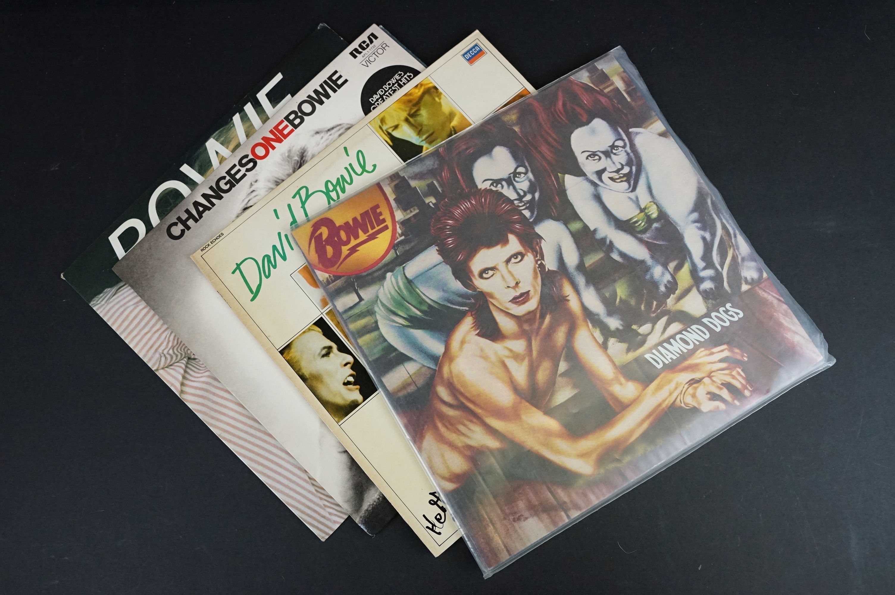 Vinyl / Autographs - 15 David Bowie and related albums signed by members of David Bowie’s band and - Image 5 of 8