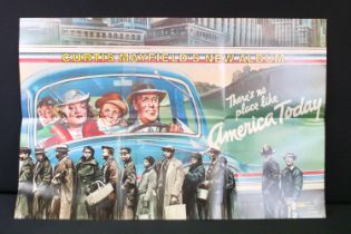 Memorabilia - Original 1975 Curtis Mayfield There's No Place Like America Today poster. W89cm x H