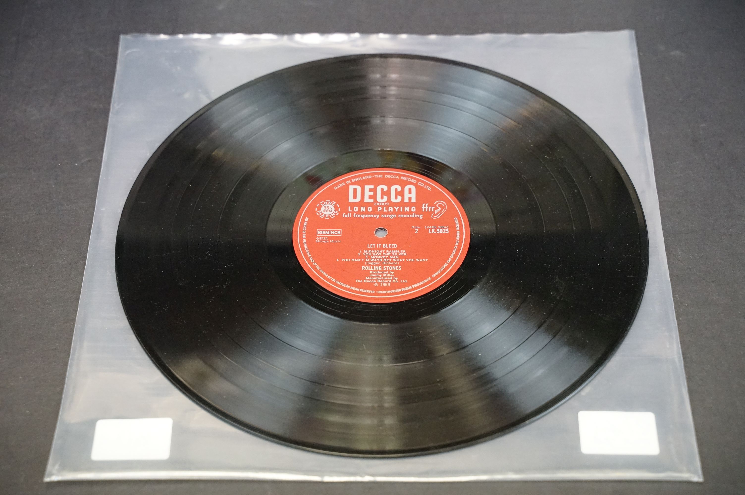 Vinyl - Rolling Stones Let It Bleed on Decca Records LK 5025. Mono pressing with unboxed Decca - Image 5 of 6
