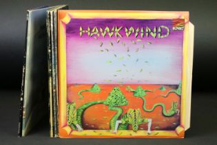 Vinyl - 9 Hawkwind and related albums to include: Hawkwind, X In Search Of Space, Doremi Fasol