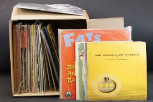 Vinyl - Over 40 Jazz & Rock & Roll LPs, 3 box sets and 6 10" to include Fats Domino, Little Richard,