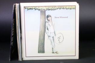 Vinyl / Autographs - 4 albums and 6 12” singles by Steve Winwood all signed by Steve Winwood,