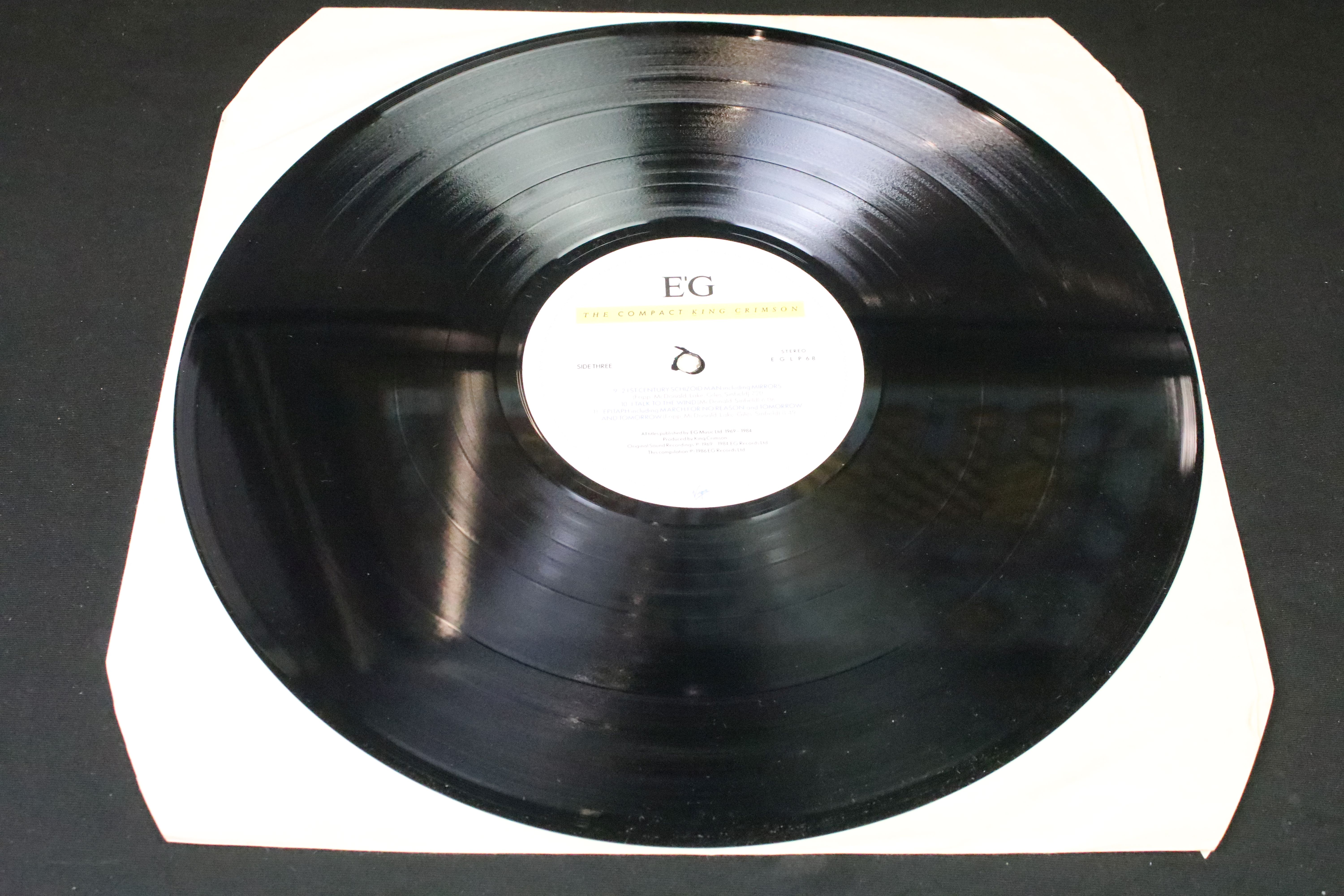 Vinyl / Autographs - King Crimson – The Compact King Crimson, original UK 1986 double album, EG - Image 10 of 14