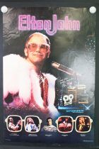 Memorabilia - Elton John 1975 Pioneer Electronics Corp promotional poster. W54cm x H80cm